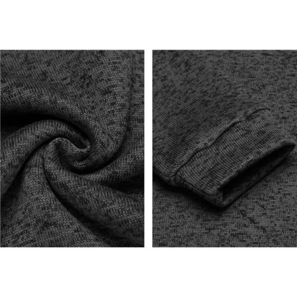 Men's Casual Slim Fit Pullover Sweater Knitted Thermal Sweatshirt - Picture 5 of 7